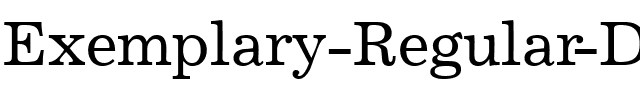 Exemplary DB Regular.ttf