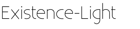 Existence Light Light.ttf