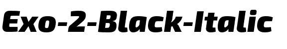 Exo 2 Black Italic.otf