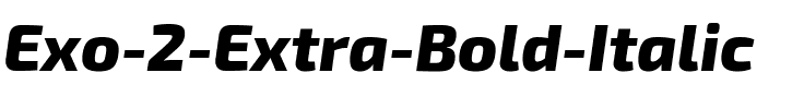 Exo 2 Extra Bold Italic.ttf
