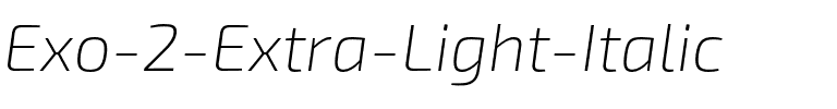 Exo 2 Extra Light Italic.otf