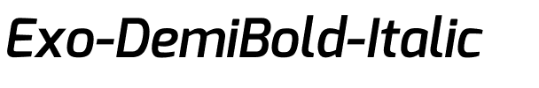 Exo DemiBoldItalic.ttf