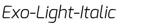 Exo LightItalic.ttf