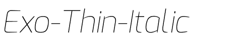 Exo ThinItalic.ttf