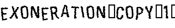 Exoneration Regular.ttf