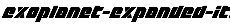 Exoplanet Expanded Italic Expanded Italic.ttf