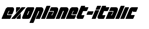 Exoplanet Italic Italic.ttf