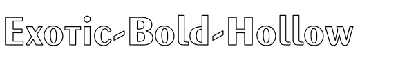Exotic-Bold Hollow Regular.ttf