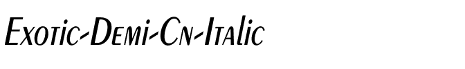 Exotic-Demi Cn Itlc Italic.ttf