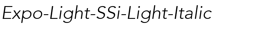 Expo Light SSi Light Italic.ttf