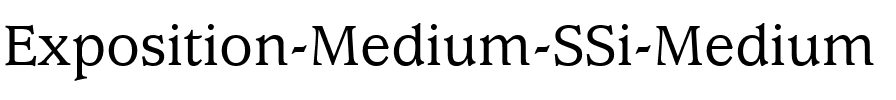 Exposition Medium SSi Medium.ttf