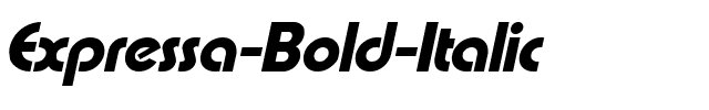 Expressa Bold Italic.ttf
