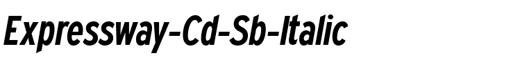 Expressway Cd Sb Italic.ttf