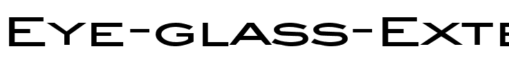 Eye glass Extended Bold.ttf