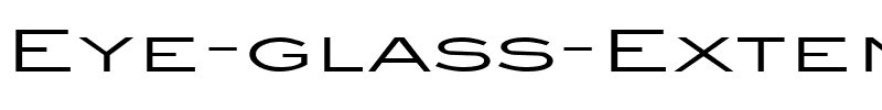 Eye glass Extended Normal.ttf