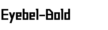 Eyebel Bold.ttf