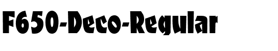 F650-Deco Regular.ttf