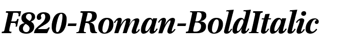F820-Roman BoldItalic.ttf