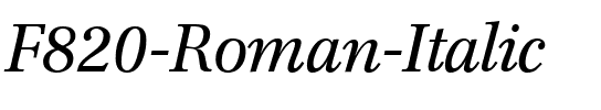 F820-Roman Italic.ttf