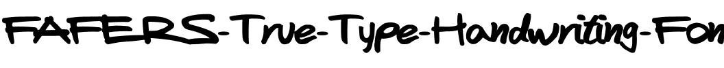 FAFERS Handwriting Font Normal.ttf