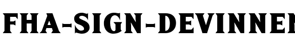 FHA Sign DeVinneNC Regular.ttf