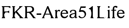 FKR Area51Life Regular.ttf
