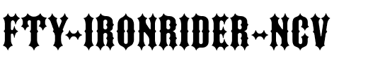 FTY IRONRIDER NCV Regular.ttf