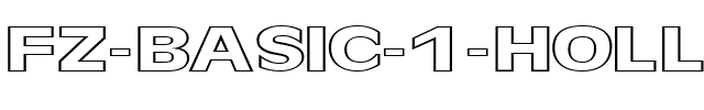 FZ BASIC 1 HOLLOW EX Normal.ttf