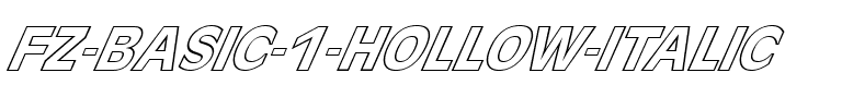 FZ BASIC 1 HOLLOW ITALIC Normal.ttf