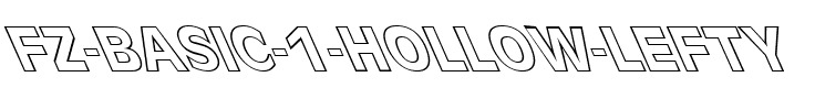 FZ BASIC 1 HOLLOW LEFTY Normal.ttf