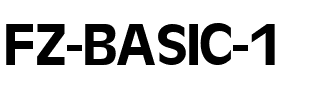 FZ BASIC 1 Normal.ttf
