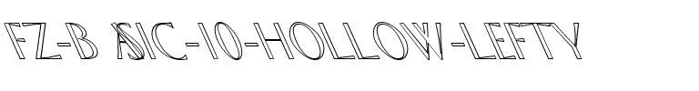 FZ BASIC 10 HOLLOW LEFTY Normal.ttf