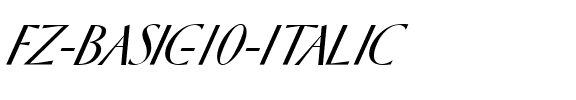 FZ BASIC 10 ITALIC Normal.ttf