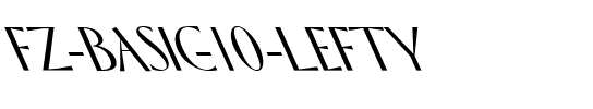 FZ BASIC 10 LEFTY Normal.ttf