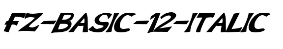 FZ BASIC 12  ITALIC Normal.ttf