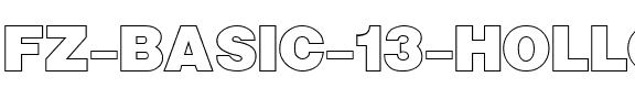 FZ BASIC 13 HOLLOW Normal.ttf