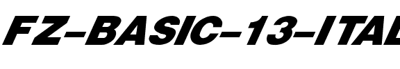 FZ BASIC 13 ITALIC Normal.ttf