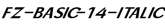 FZ BASIC 14 ITALIC Normal.ttf