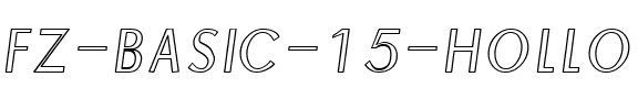 FZ BASIC 15 HOLLOW Normal.ttf