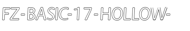 FZ BASIC 17 HOLLOW  Normal.ttf