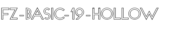 FZ BASIC 19 HOLLOW Normal.ttf