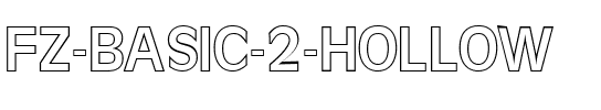 FZ BASIC 2 HOLLOW Normal.ttf