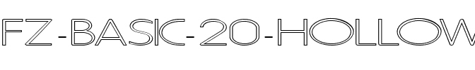 FZ BASIC 20 HOLLOW EX Normal.ttf