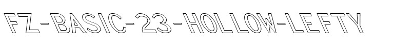 FZ BASIC 23 HOLLOW LEFTY Normal.ttf