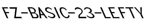 FZ BASIC 23 LEFTY Normal.ttf