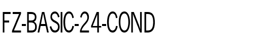 FZ BASIC 24 COND Normal.ttf