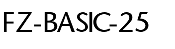 FZ BASIC 25 Normal.ttf