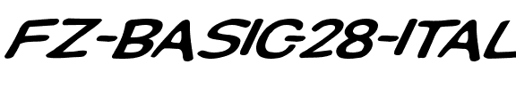 FZ BASIC 28 ITALIC Normal.ttf