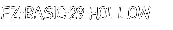 FZ BASIC 29 HOLLOW Normal.ttf