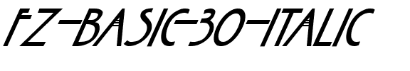 FZ BASIC 30 ITALIC Normal.ttf